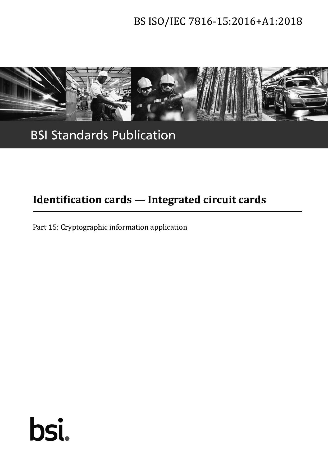 BS ISO/IEC 7816-15:2016+A1:2018封面图