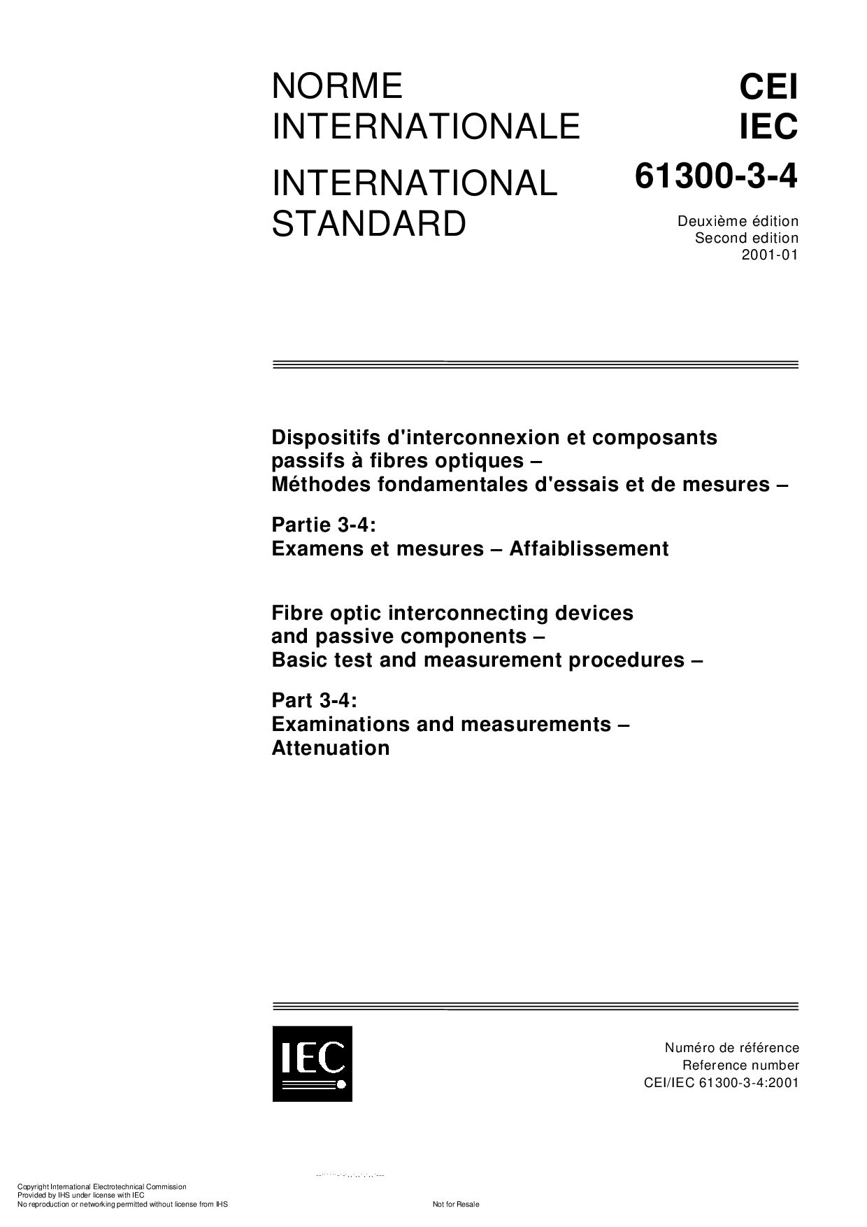 IEC 61300-3-4:2001封面图