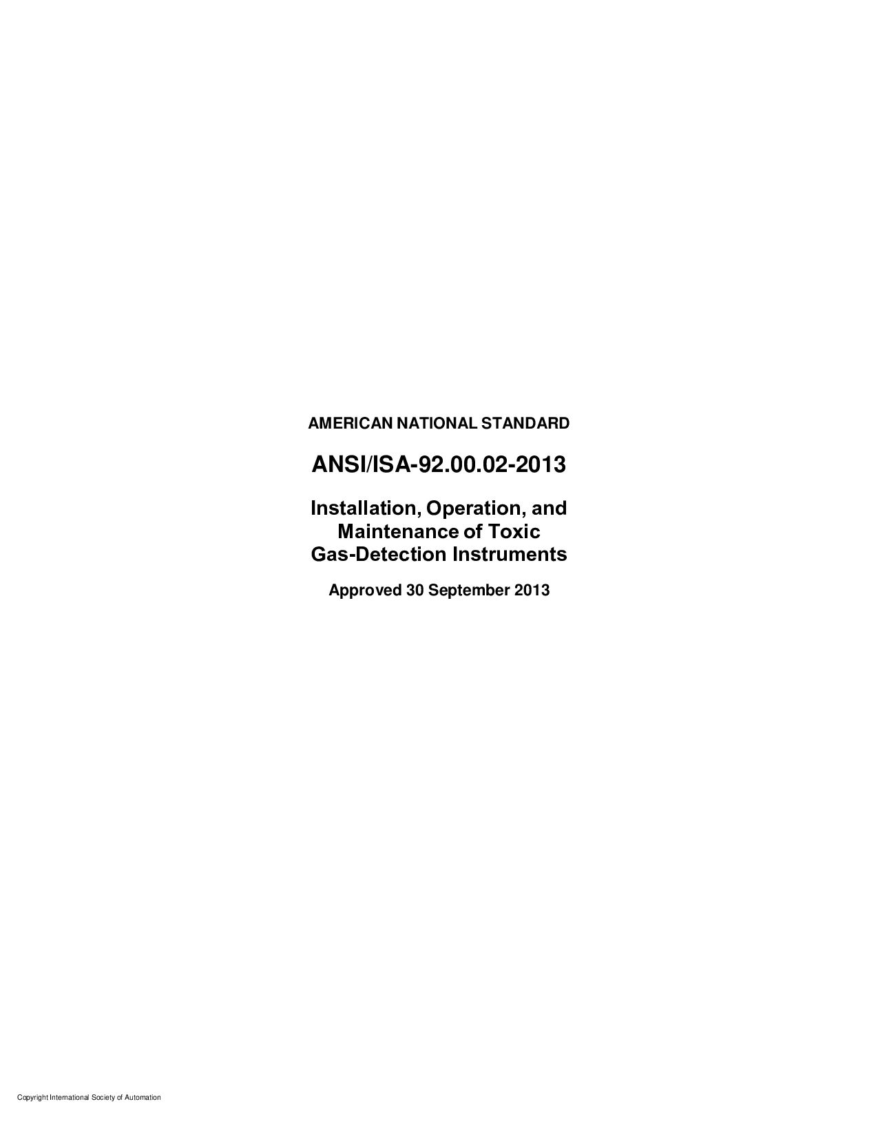 ANSI/ISA 92.00.02-2013封面图