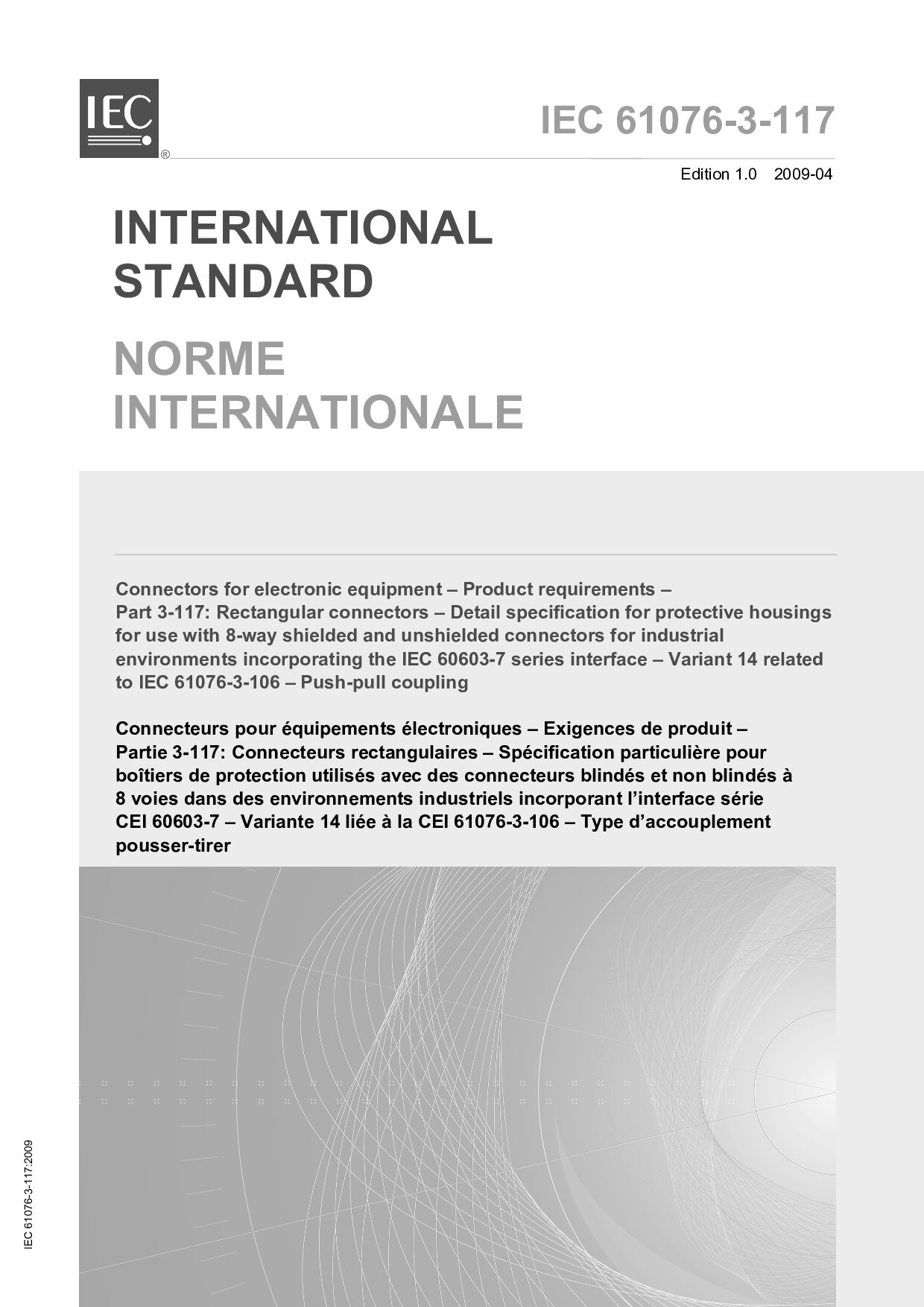 IEC 61076-3-117:2009封面图