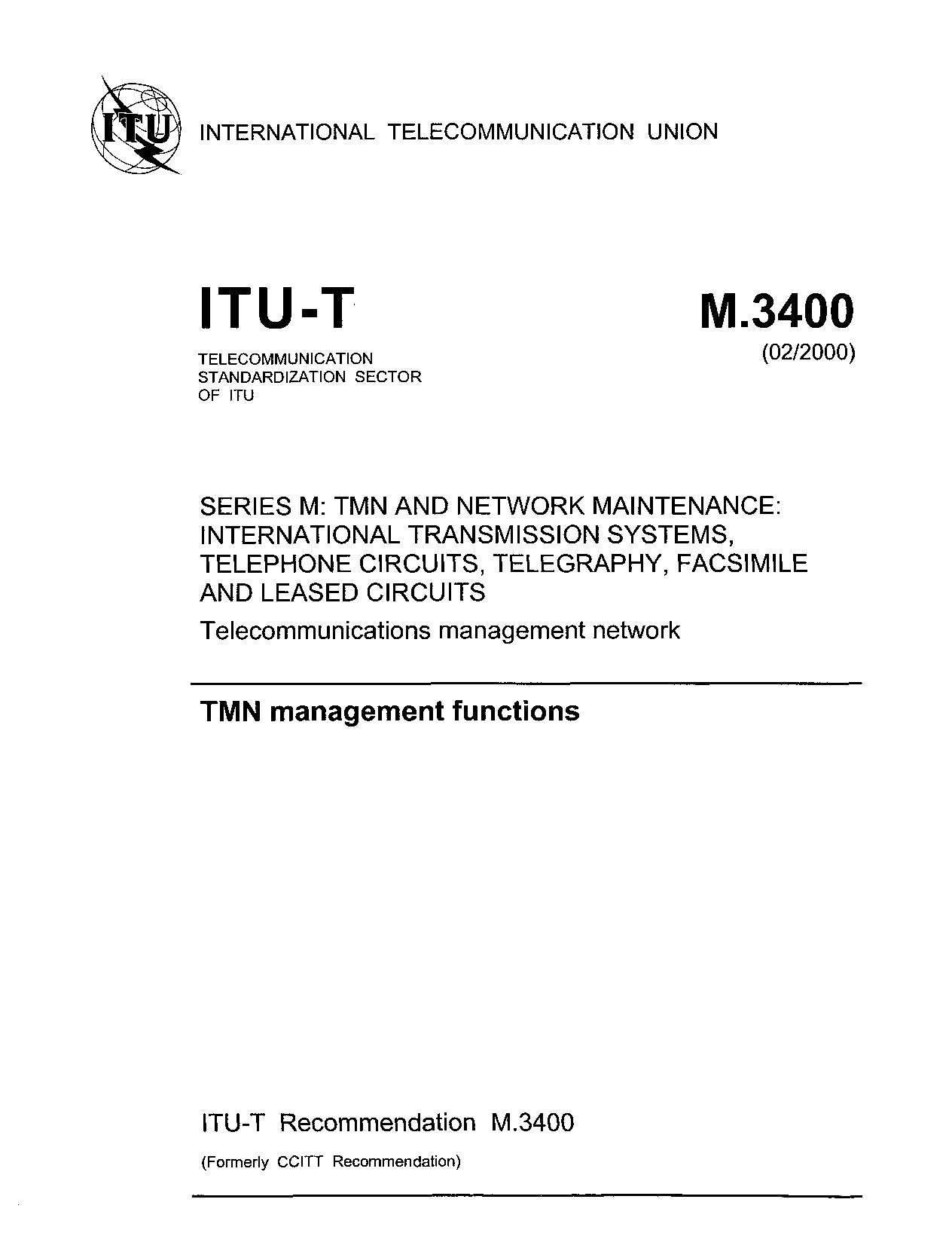 ITU-T M.3400-2000封面图