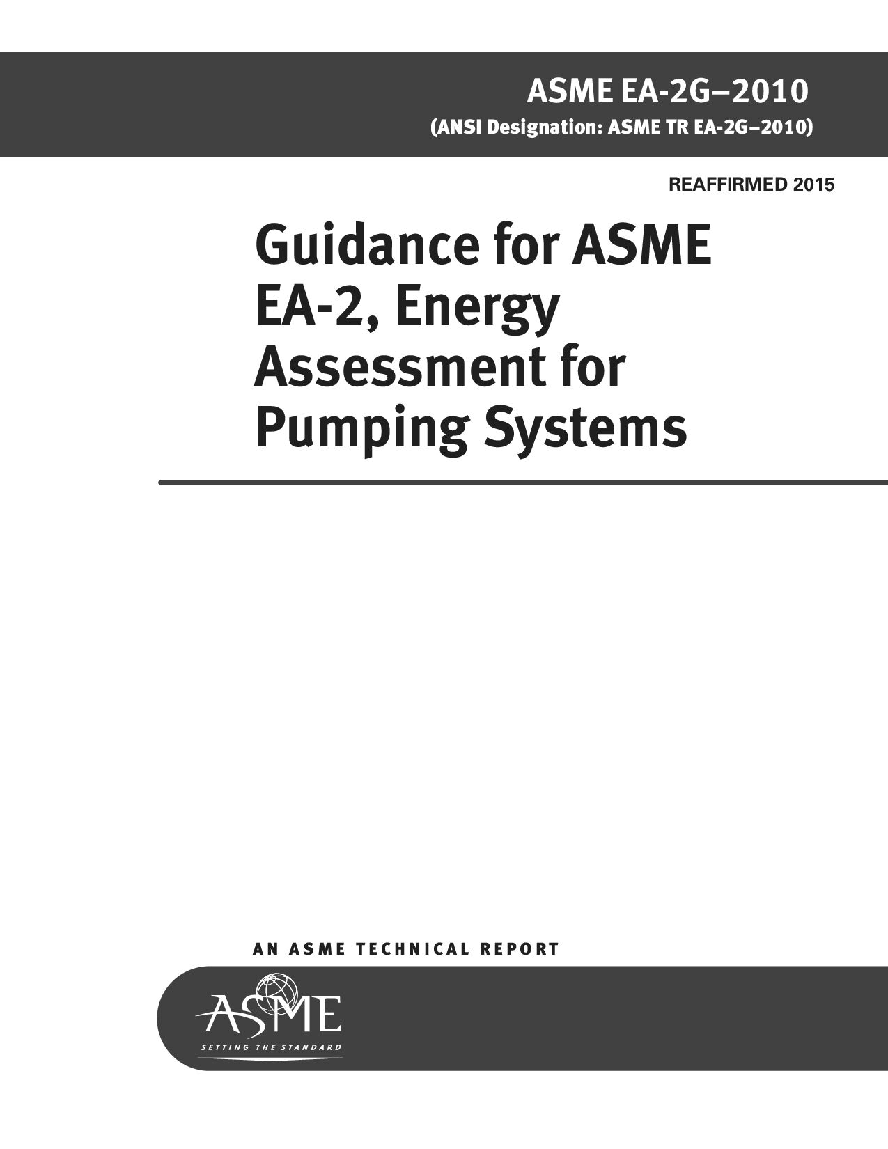 ASME EA-2G-2010(R2015)封面图
