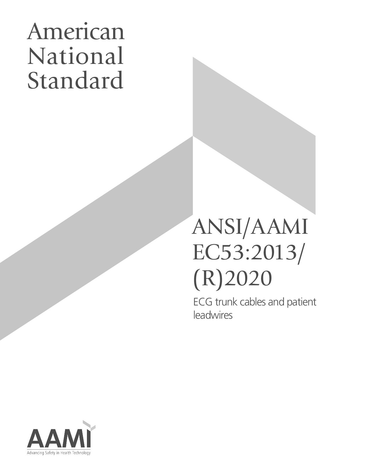 ANSI/AAMI EC53-2013(R2020)封面图