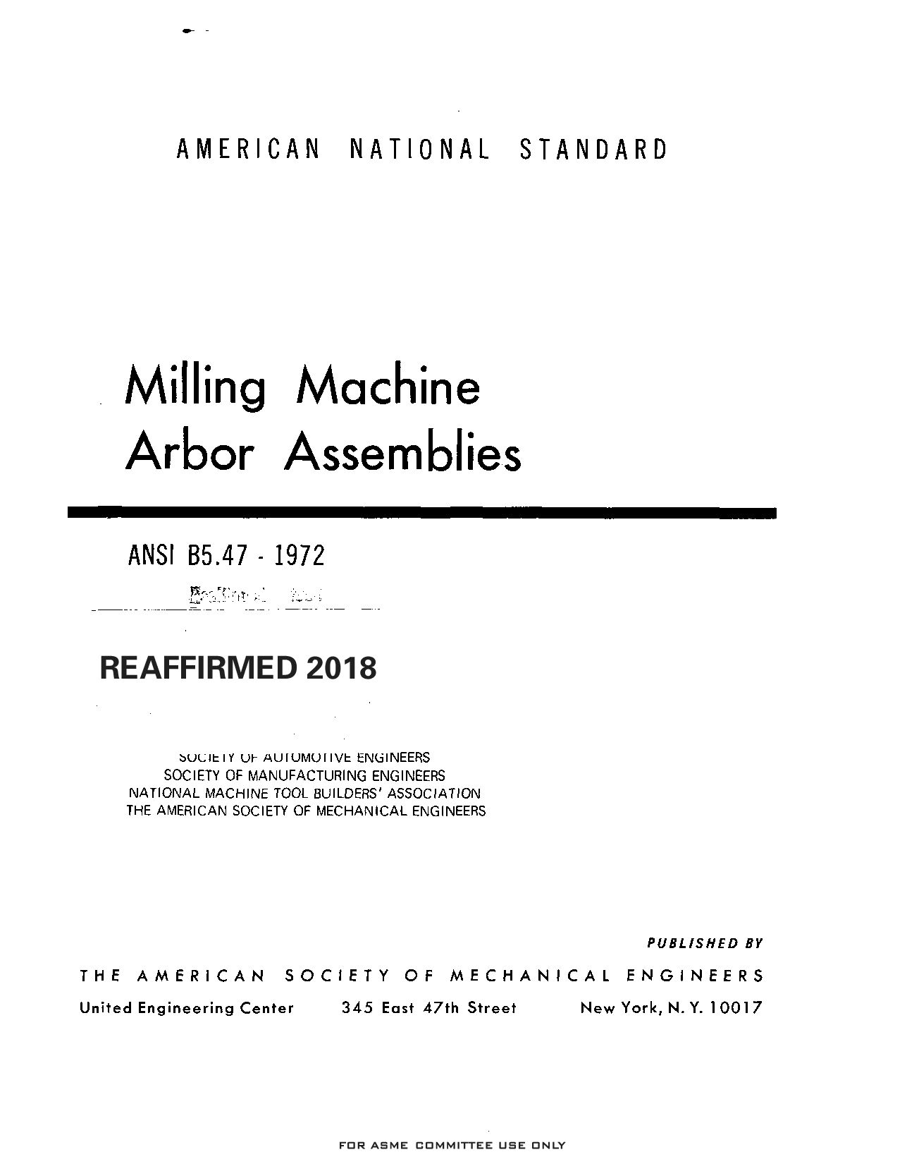 ASME B5.47-1972(R2018)封面图