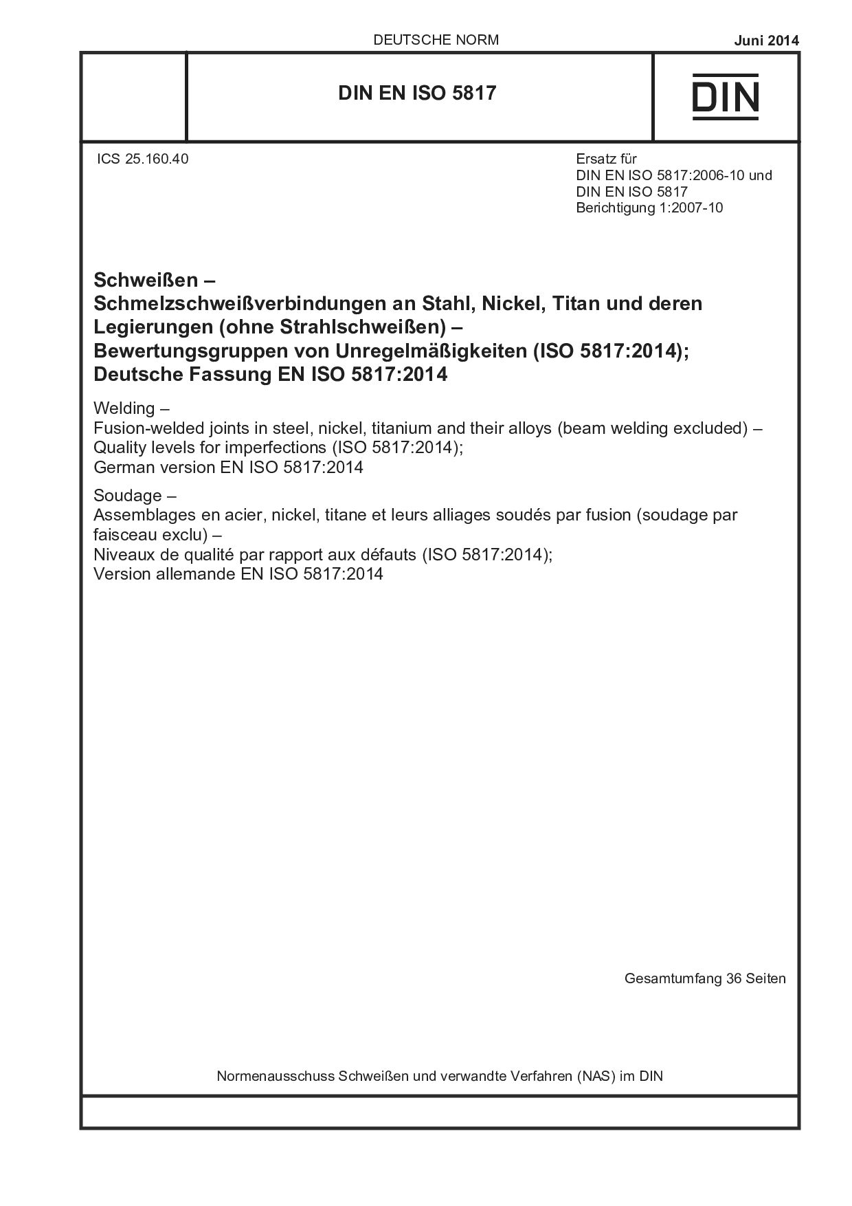 DIN EN ISO 5817:2014-06封面图