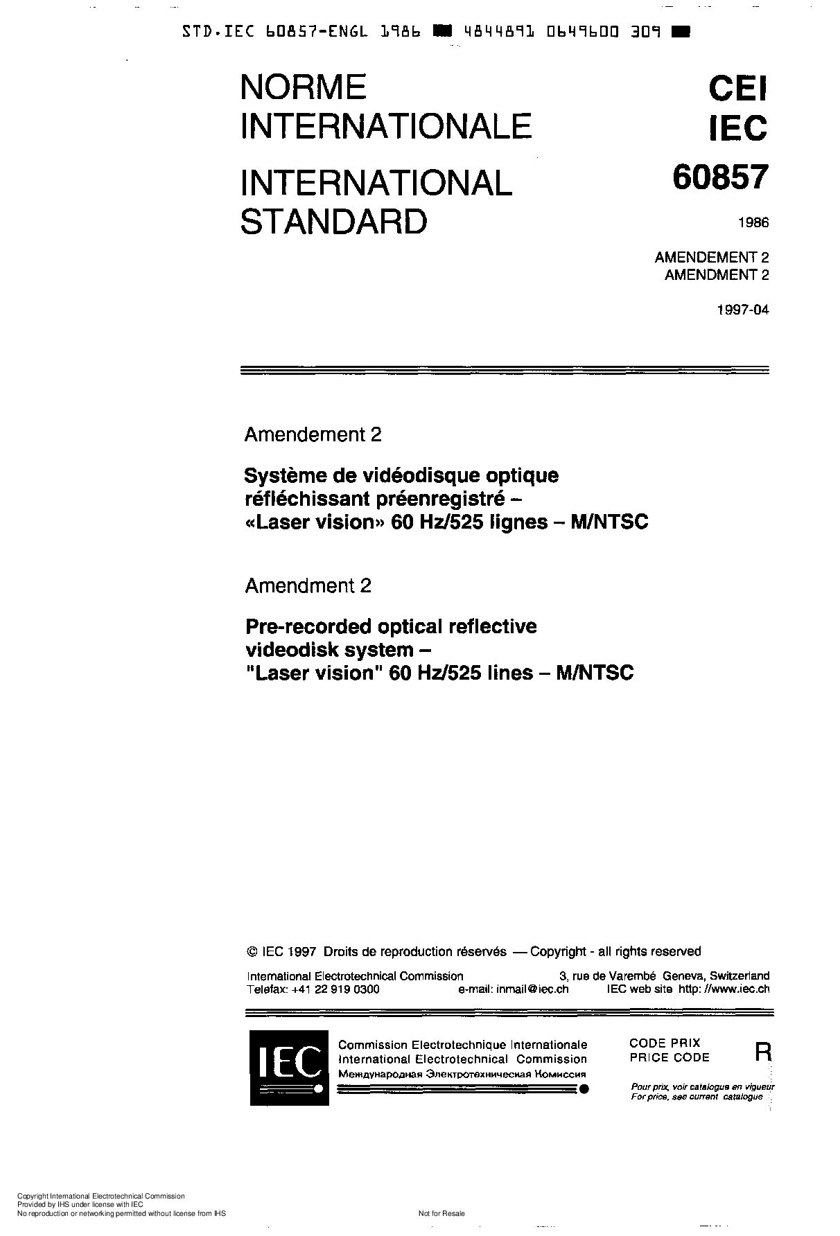 IEC 60857:1986封面图