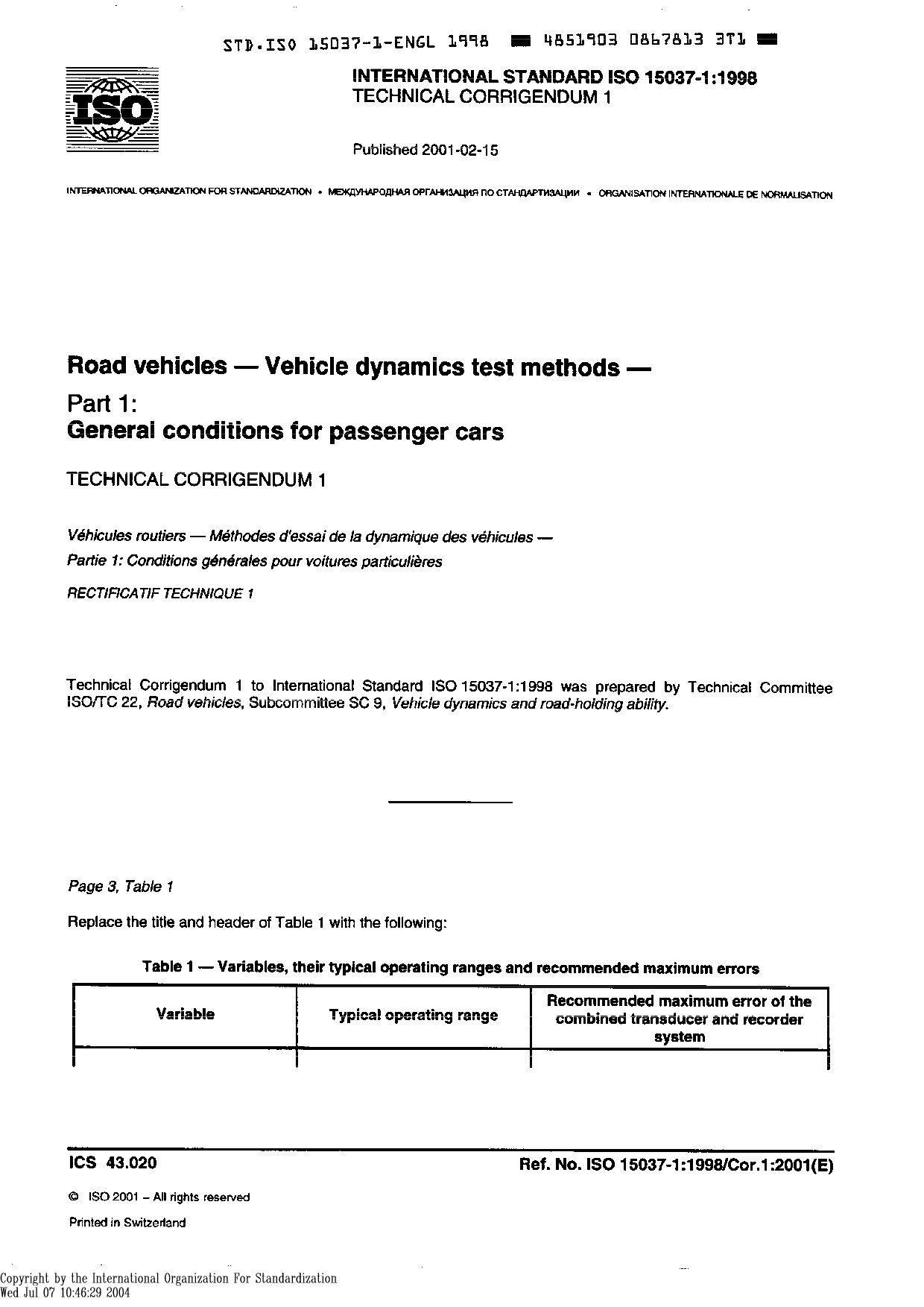 ISO 15037-1:1998封面图