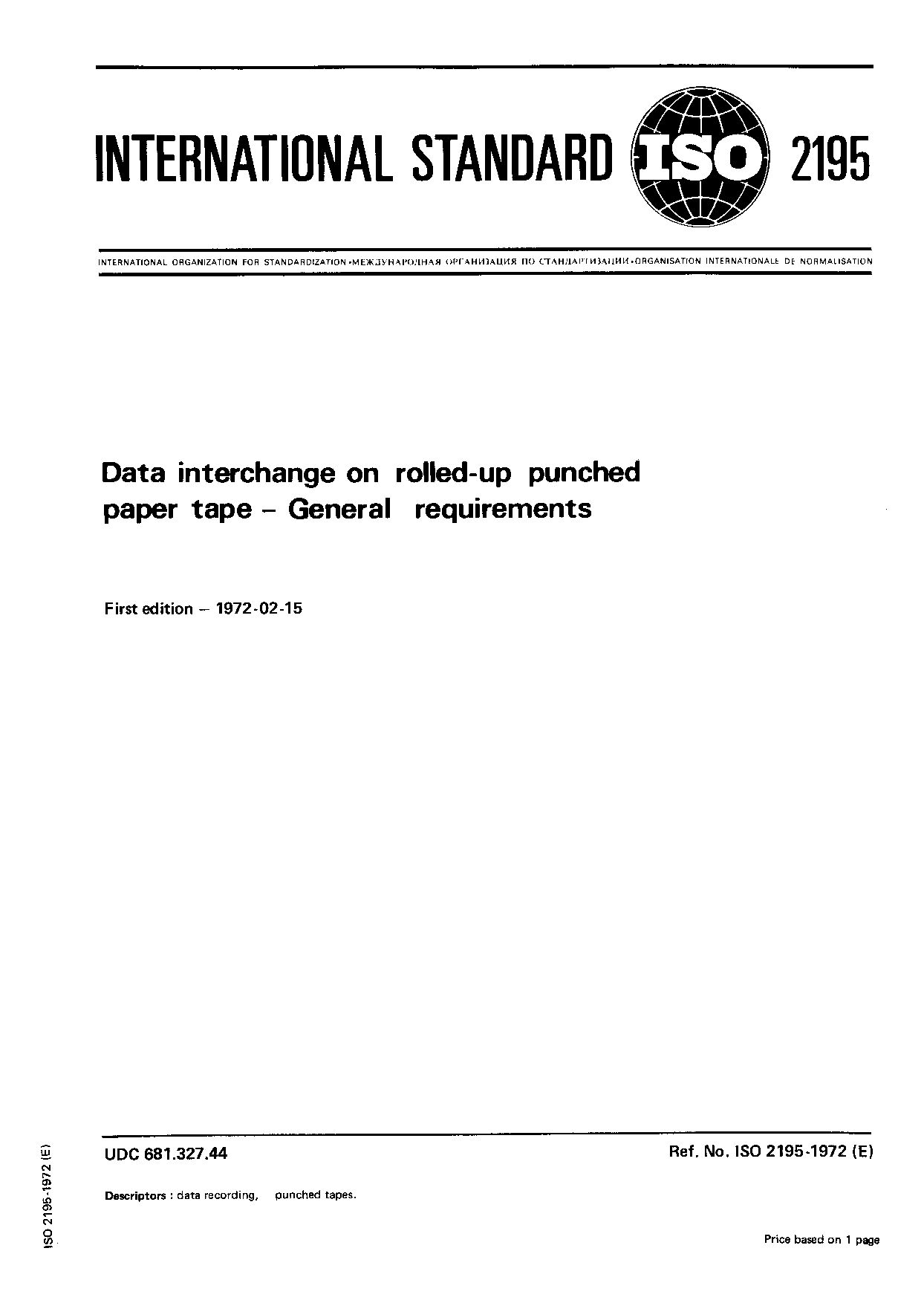 ISO 2195-1972