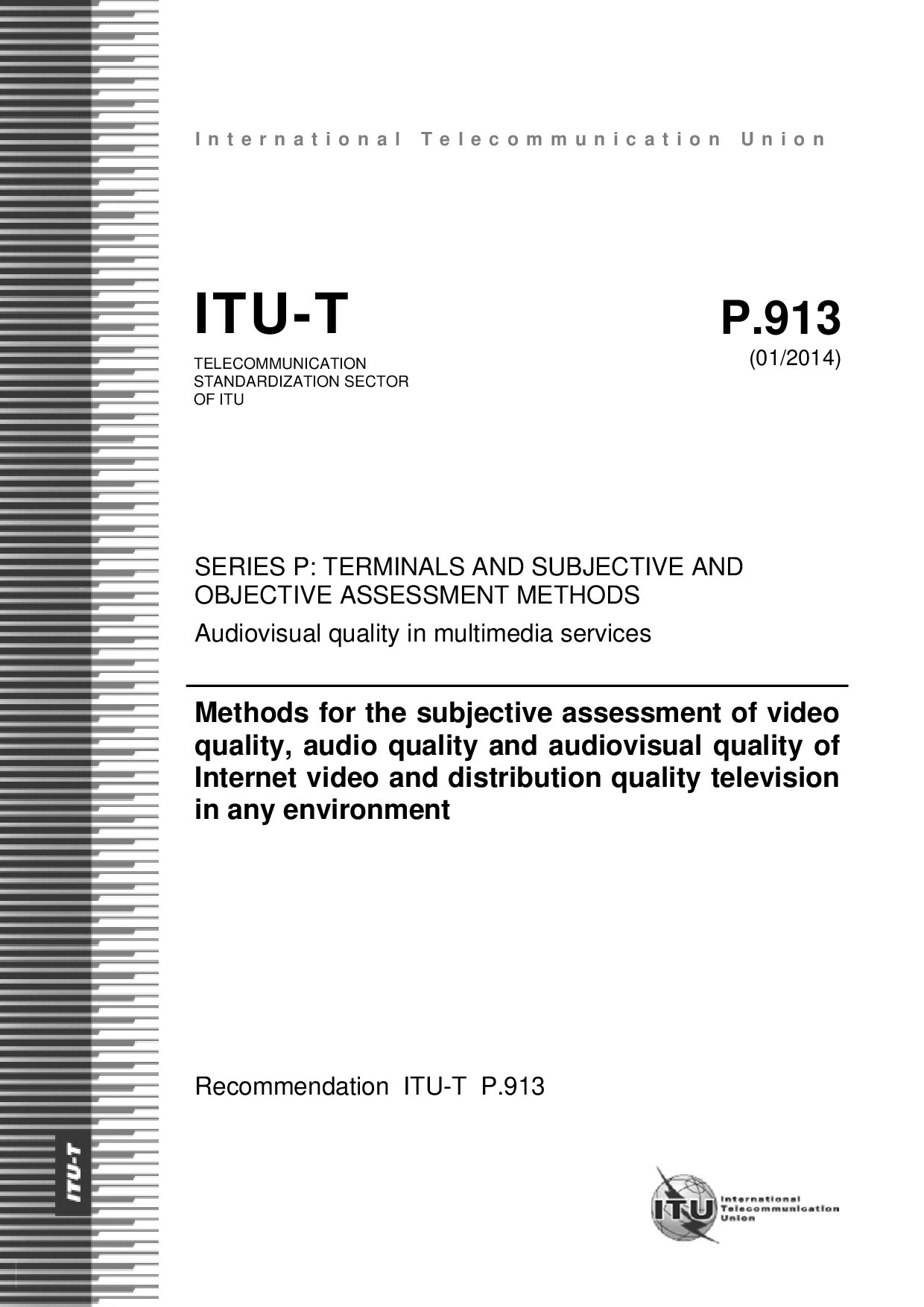 ITU-T P.913-2014封面图
