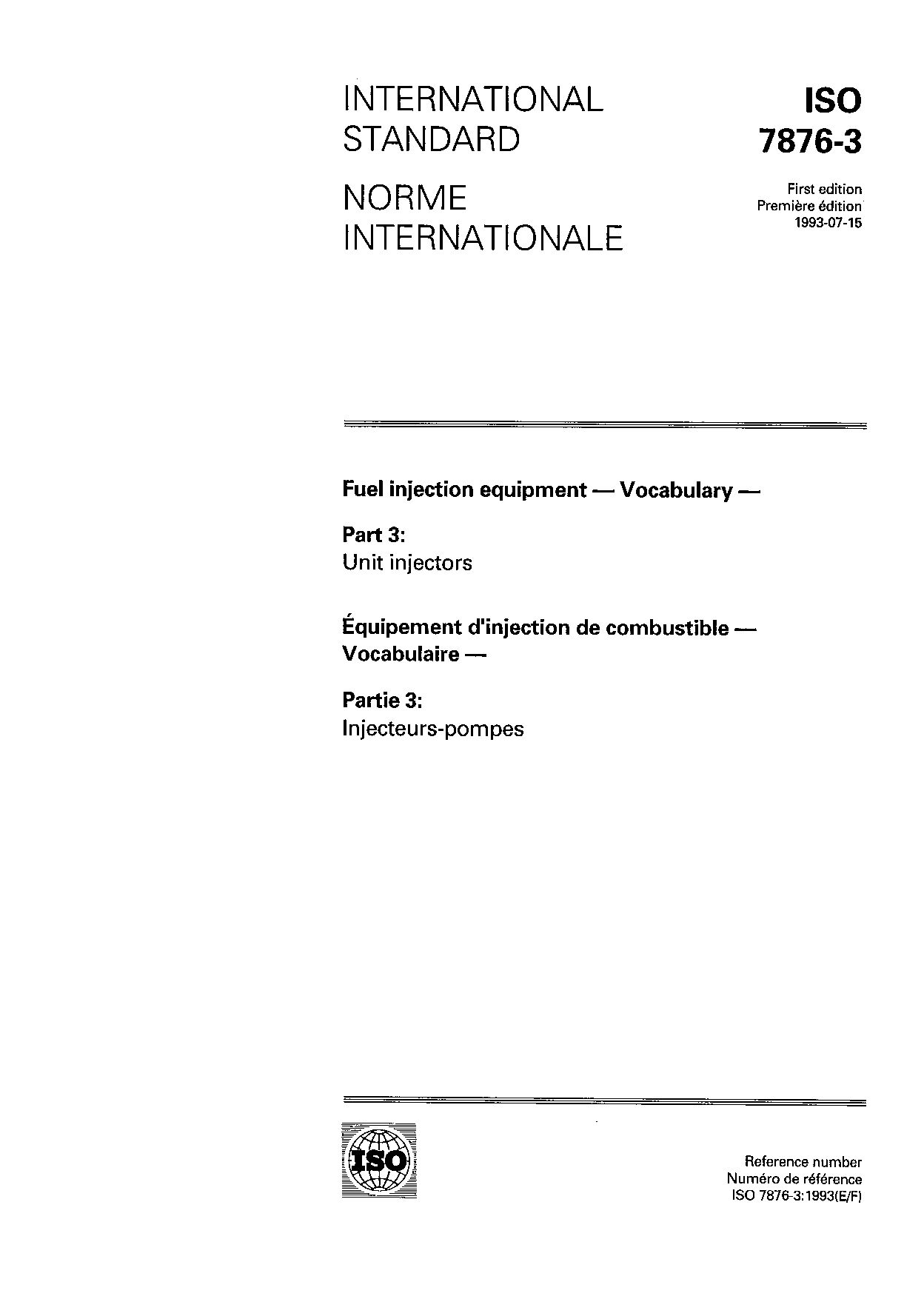 ISO 7876-3:1993封面图