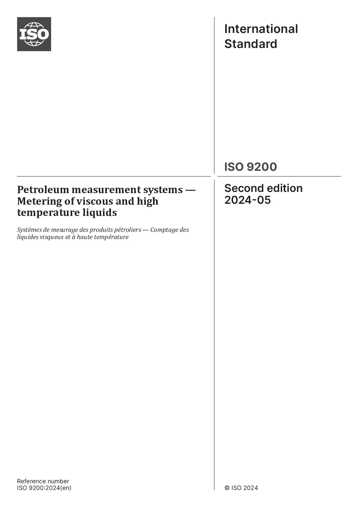 ISO 9200:2024封面图