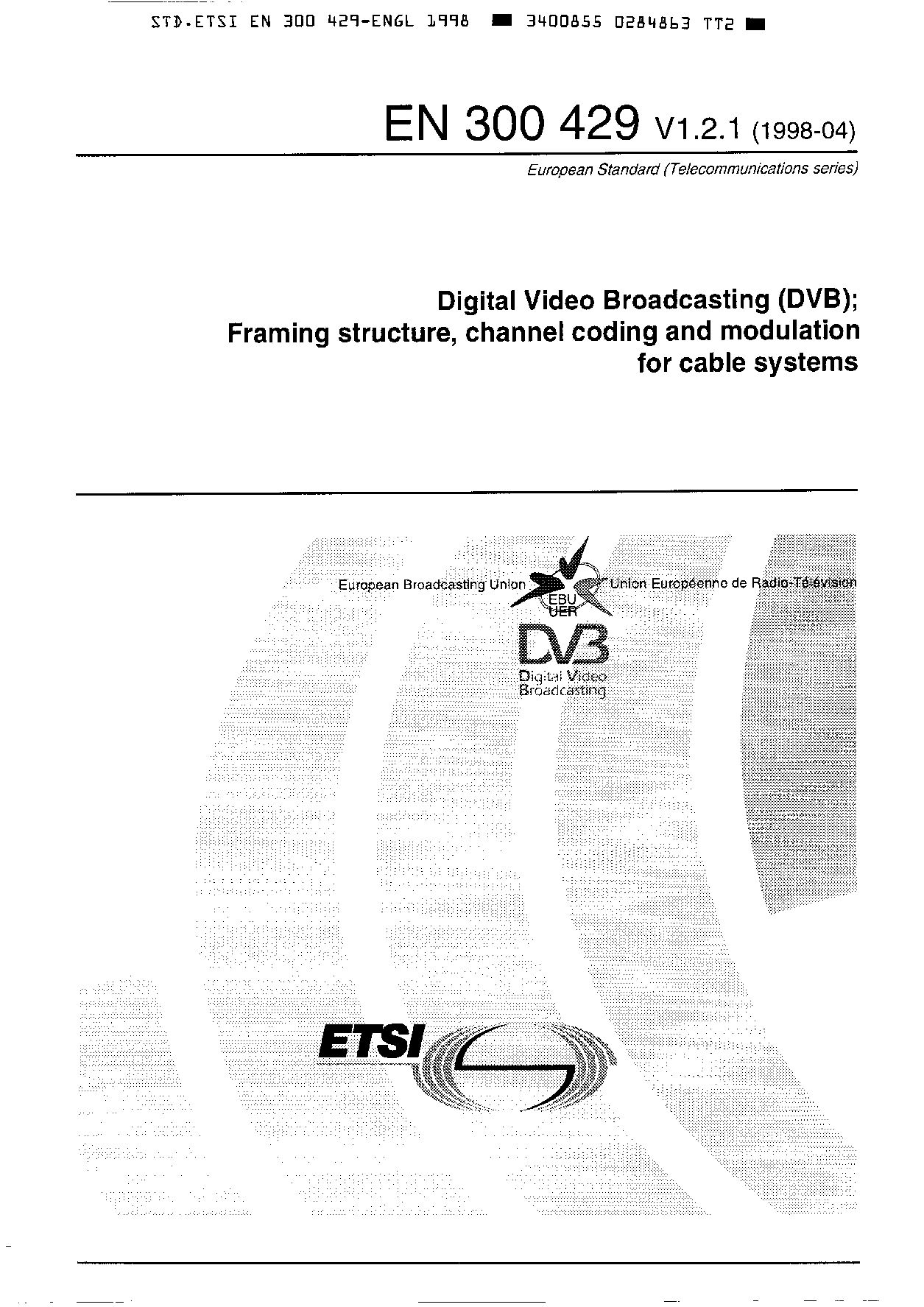ETSI EN 300 429-1998封面图