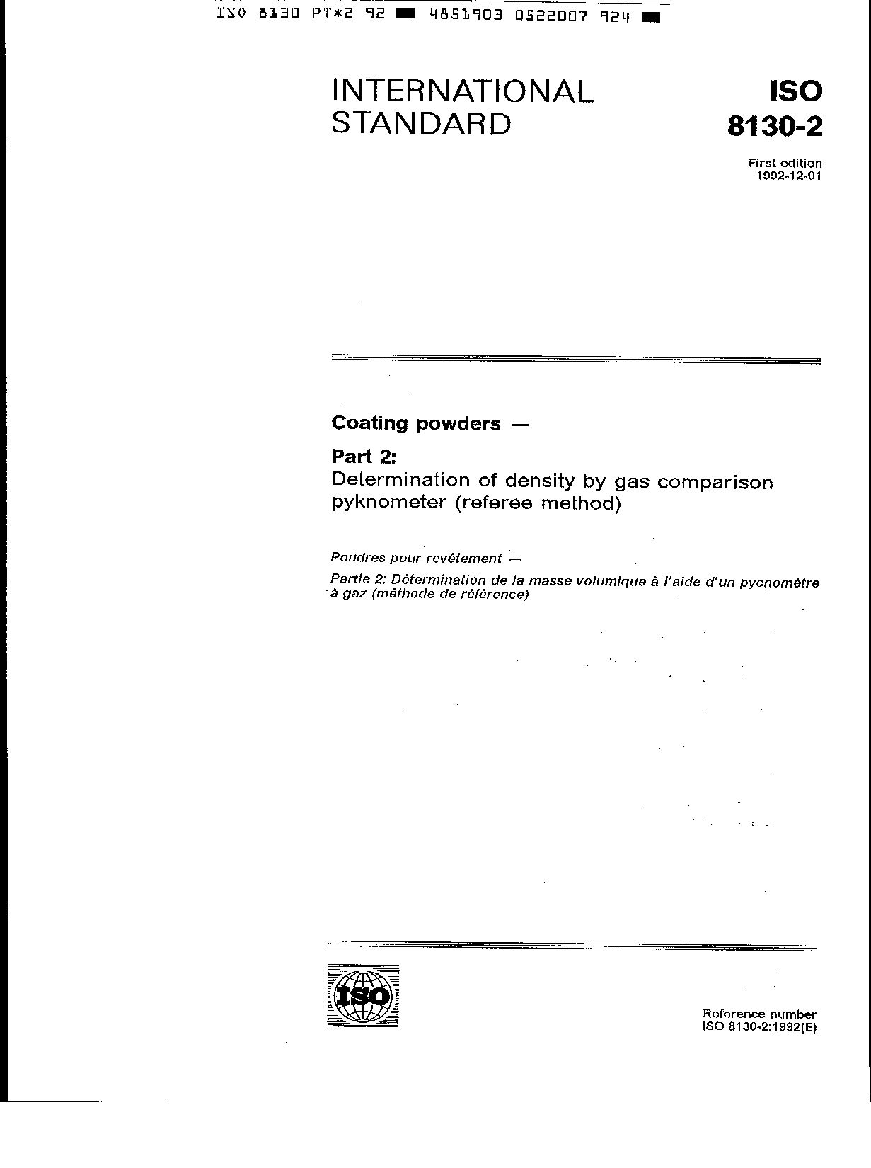 ISO 8130-2:1992封面图