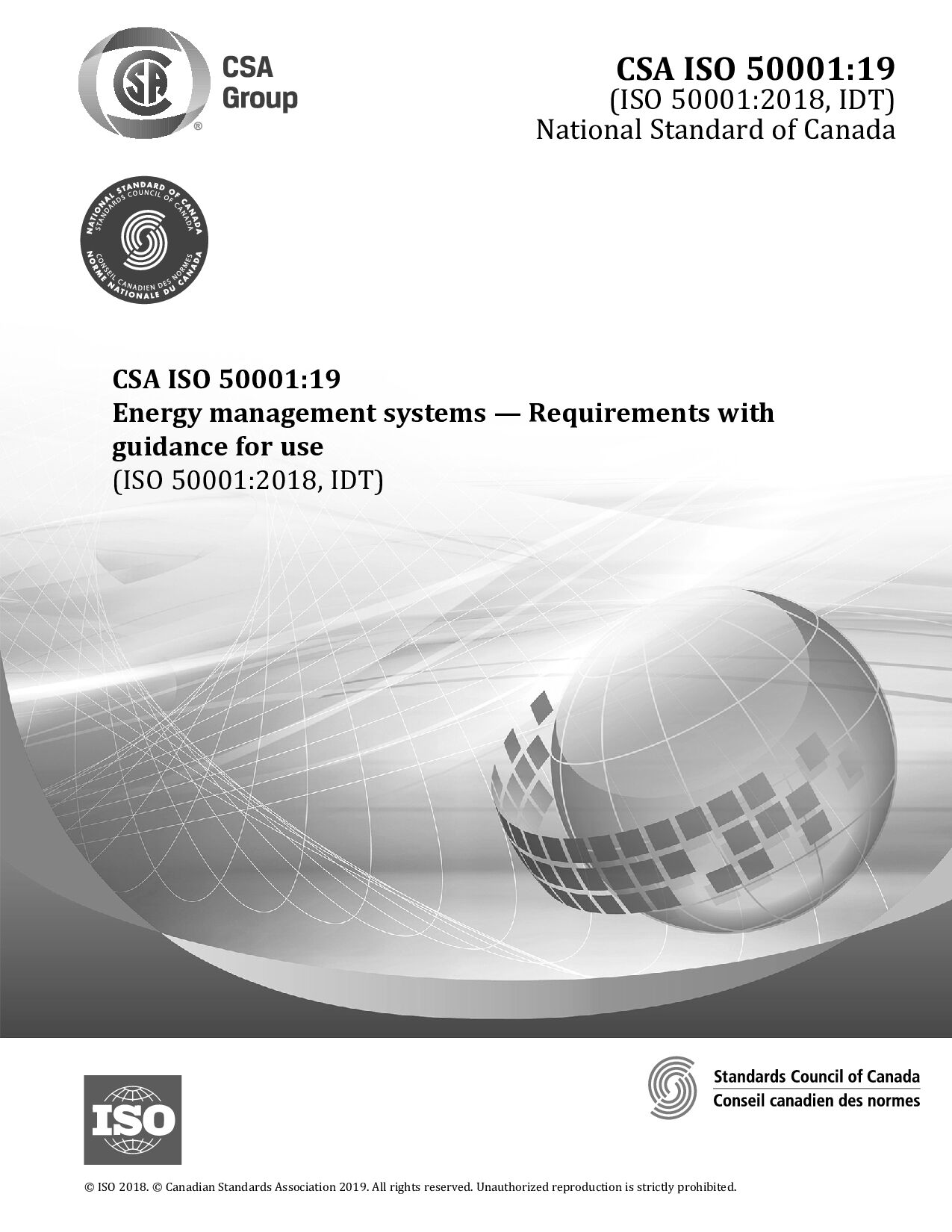 CSA ISO 50001:2019封面图