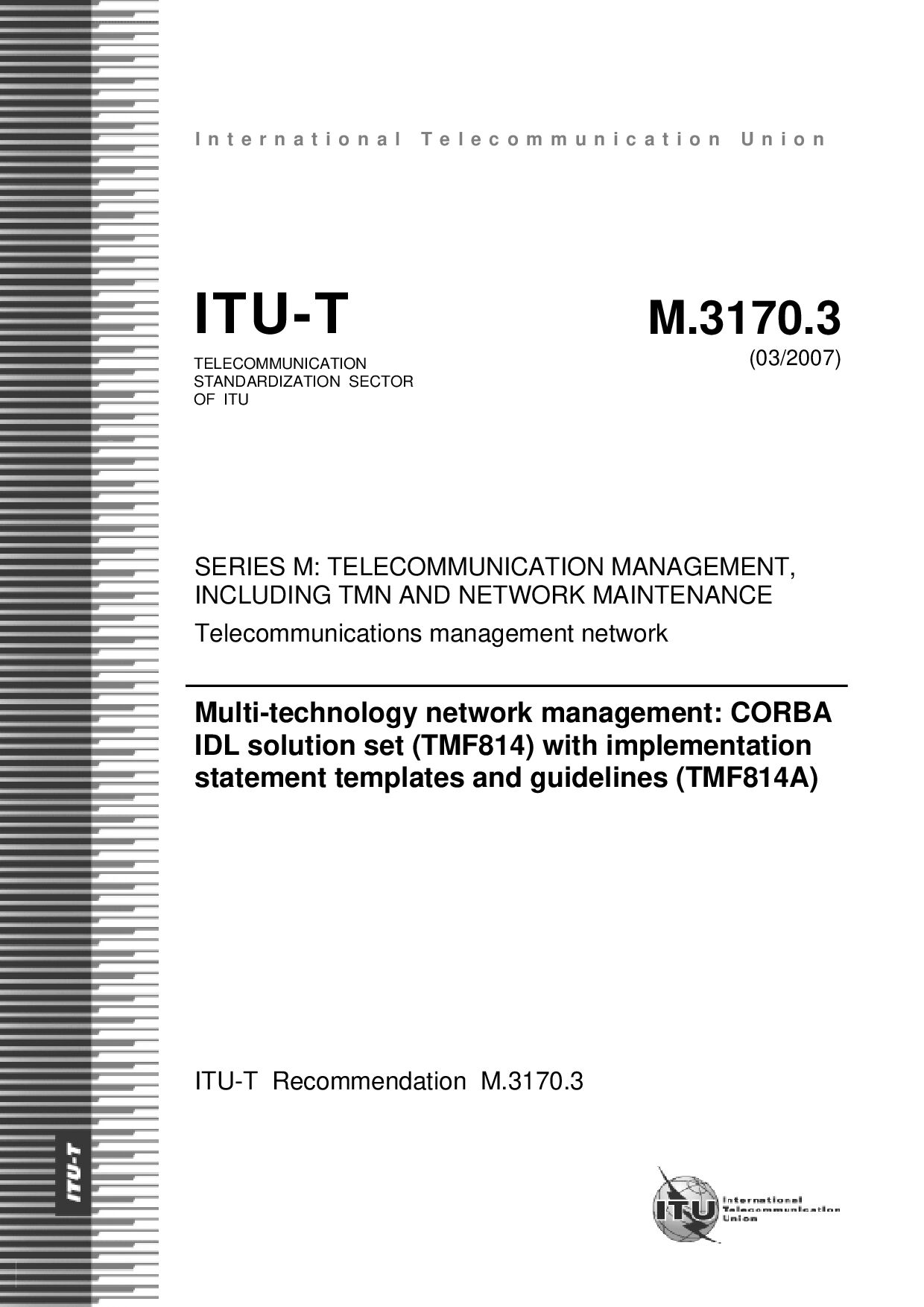 ITU-T M.3170.3-2007