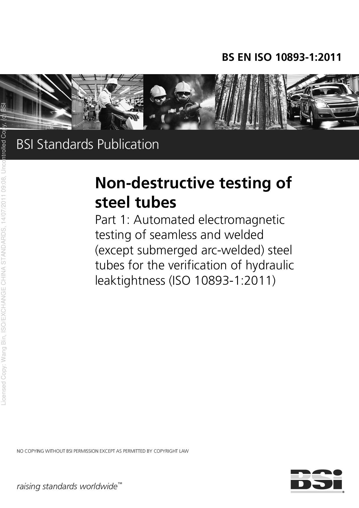 BS EN ISO 10893-1:2011