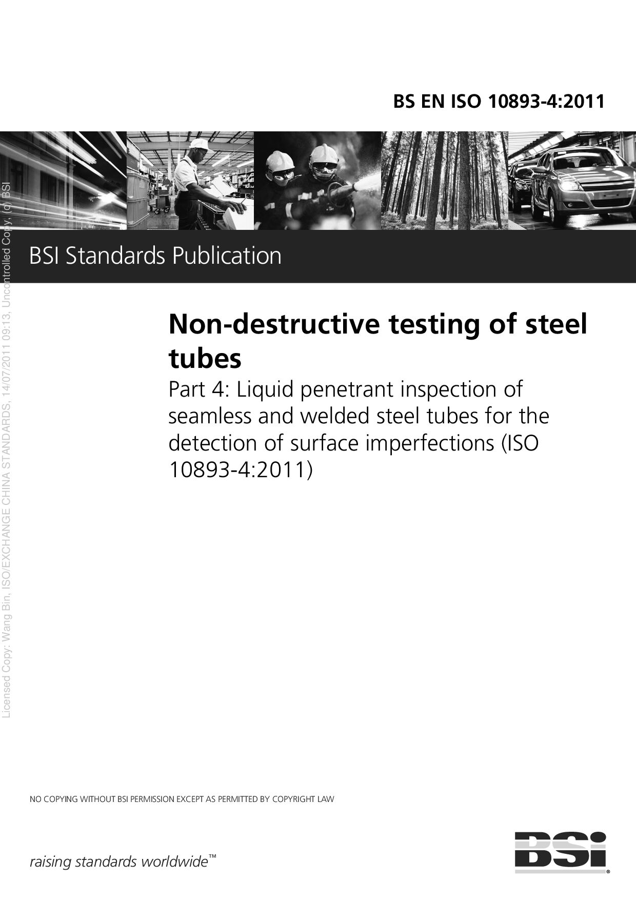 BS EN ISO 10893-4:2011