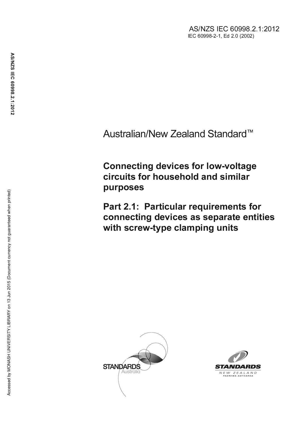 AS/NZS IEC 60998.2.1:2012封面图