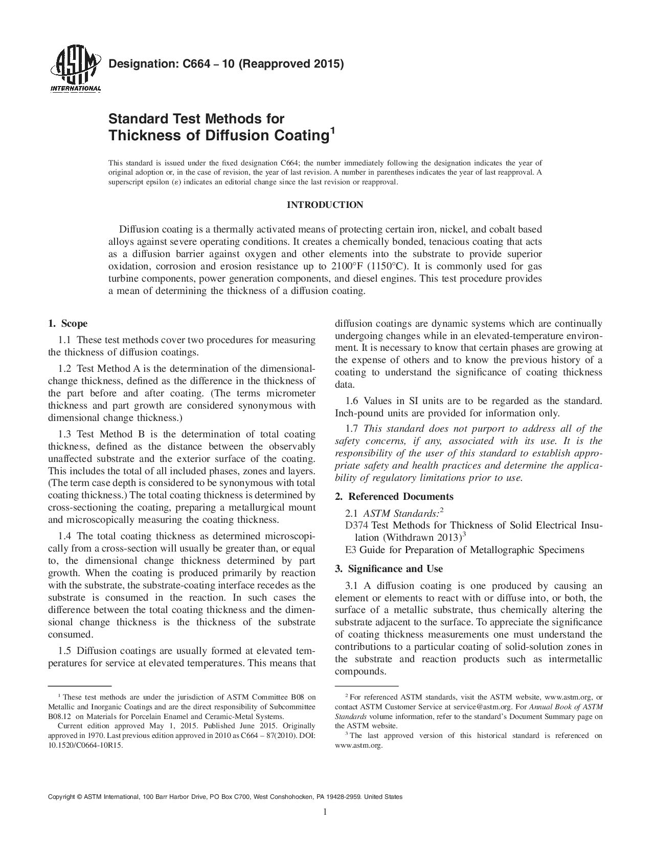 ASTM C664-10(2015)封面图