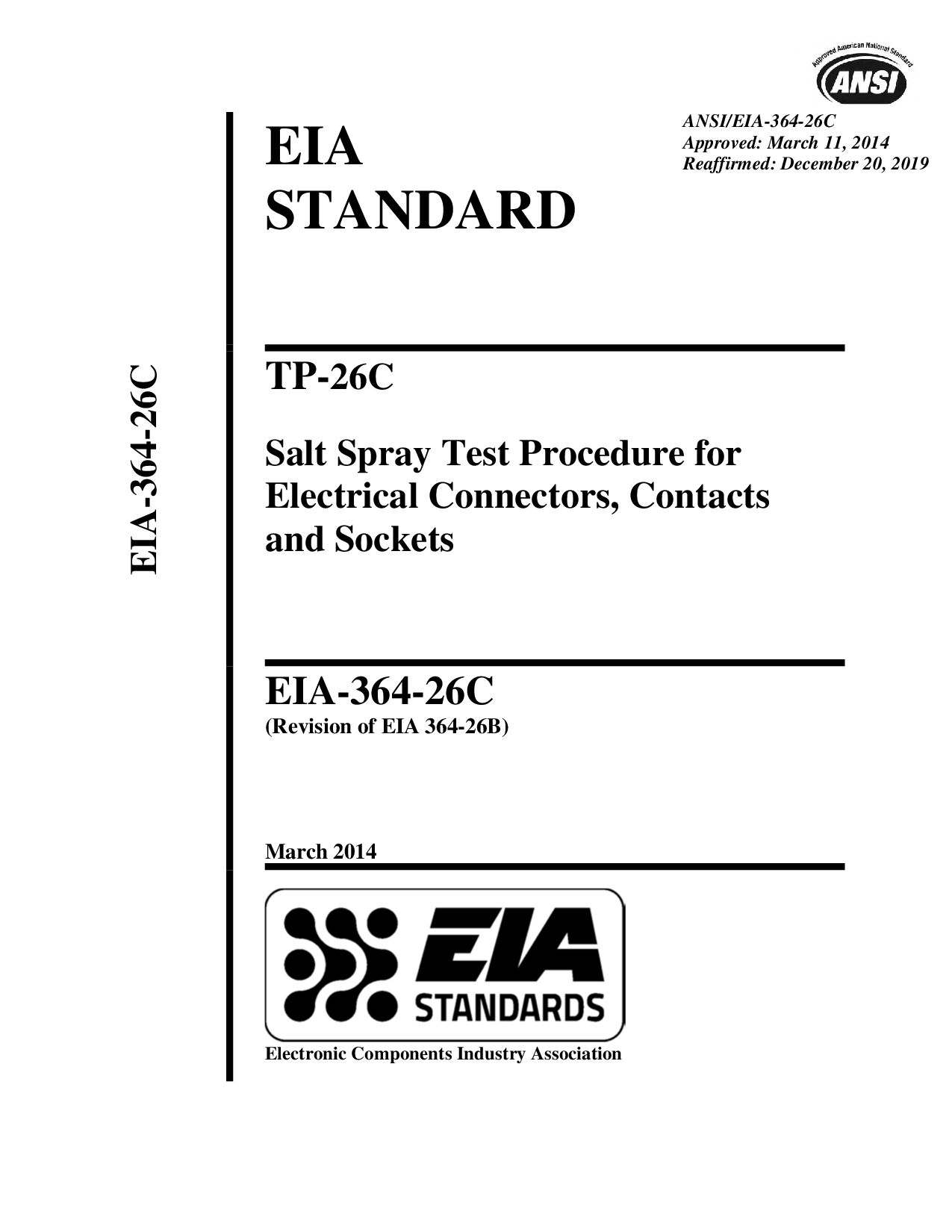 EIA-364-26C 2014 (R2019)封面图