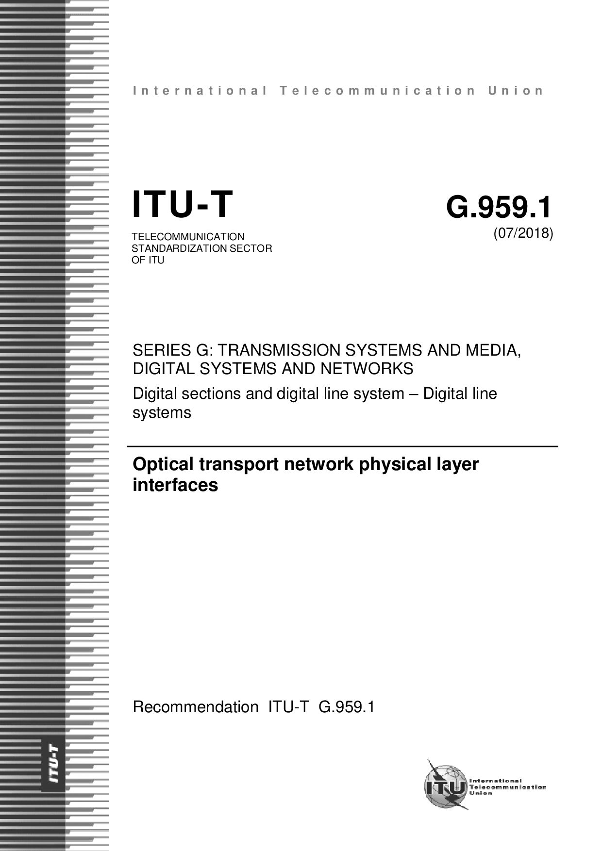 ITU-T G.959.1-2018封面图