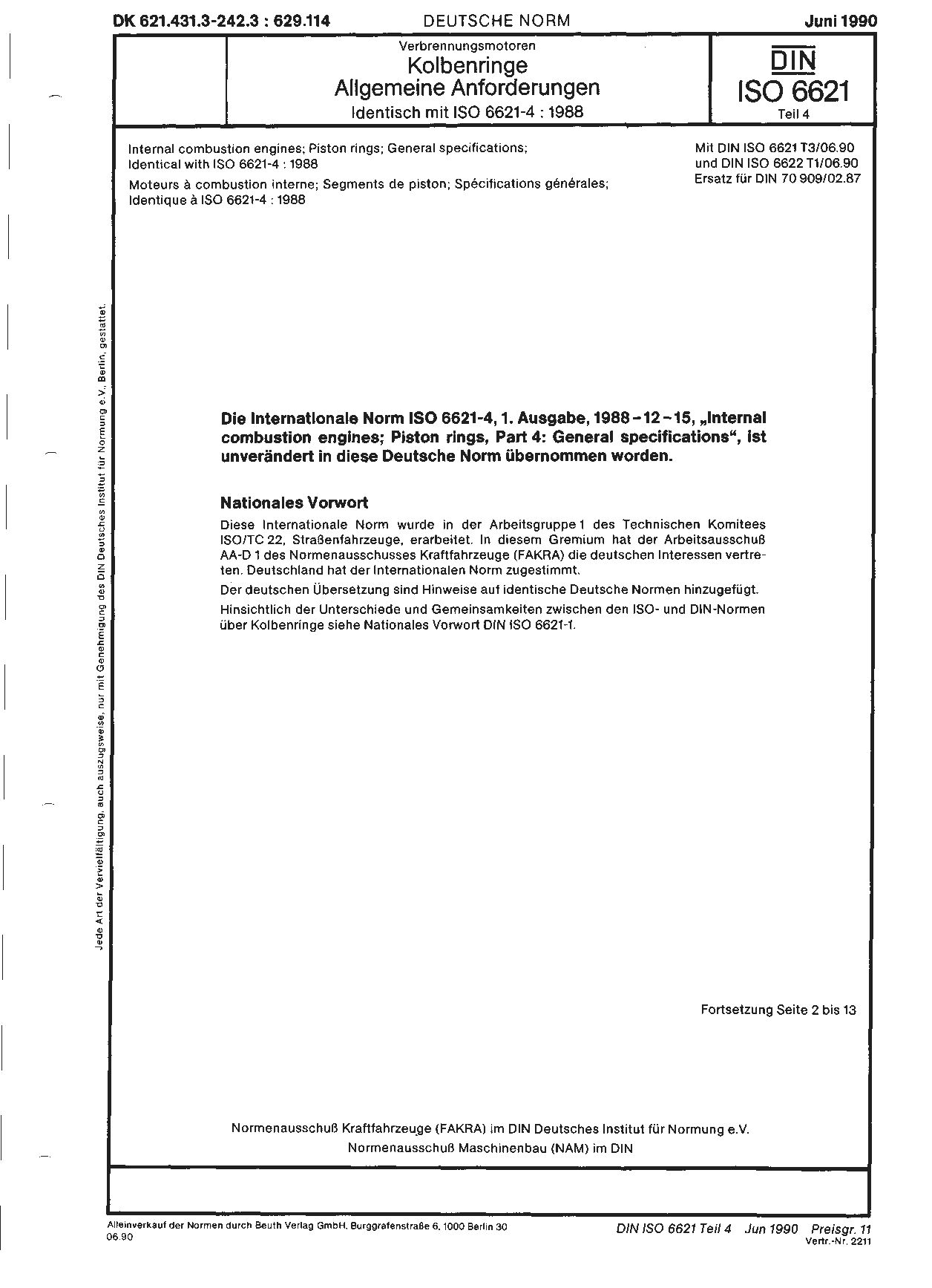 DIN ISO 6621-4:1990