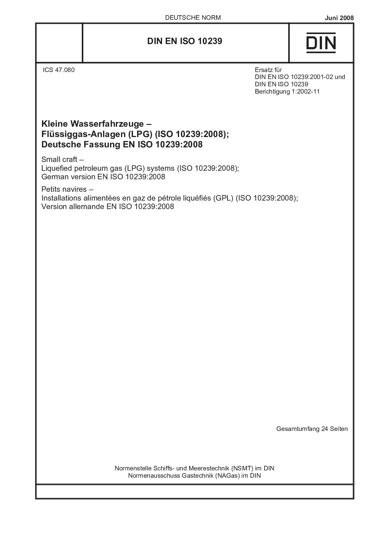 DIN EN ISO 10239:2008封面图