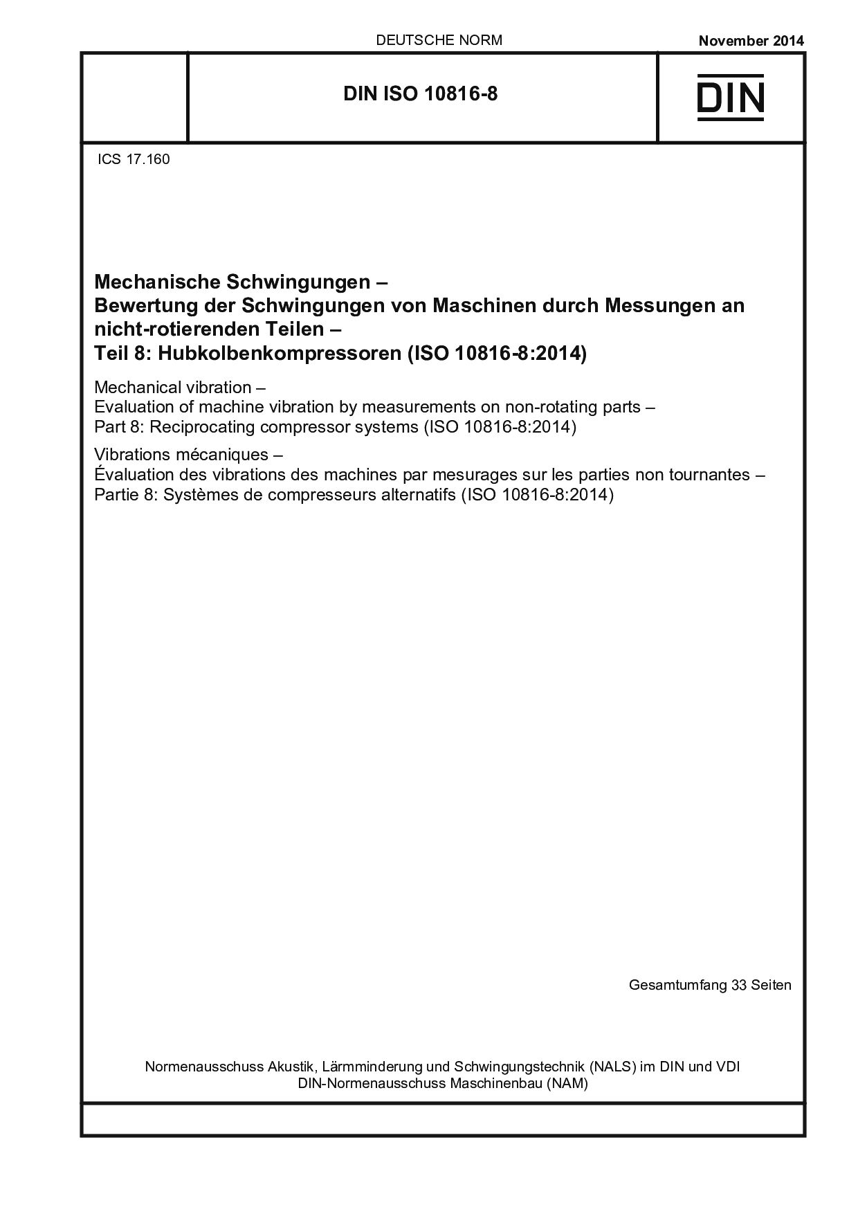 DIN ISO 10816-8:2014封面图