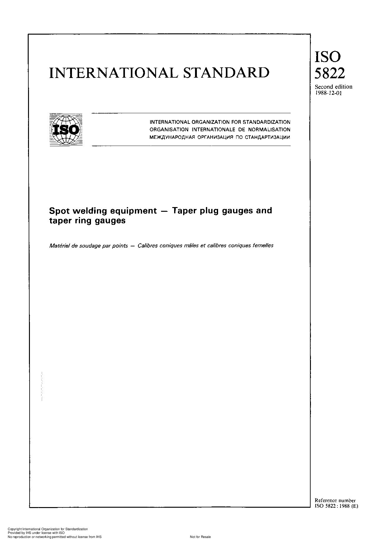 ISO 5822:1988封面图