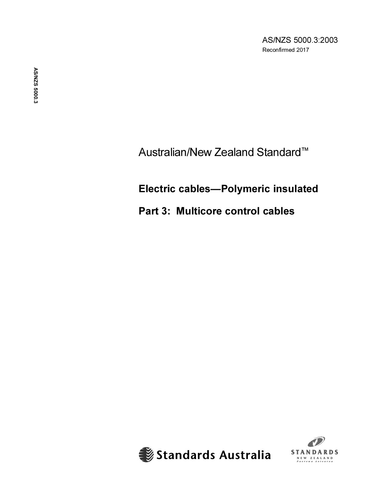 AS/NZS 5000.3:2003(R2017)封面图