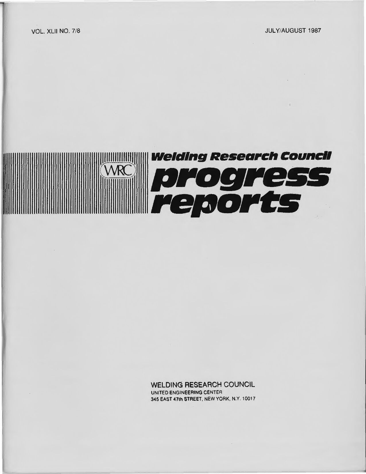 WRC Volume 42 No. 07-08:1987