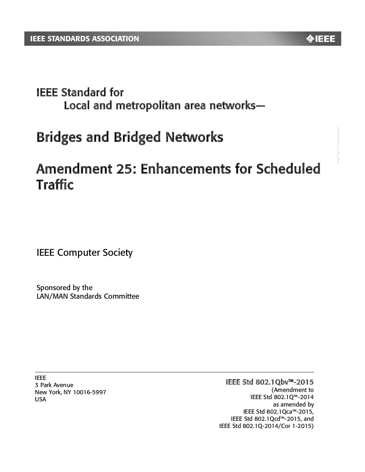 IEEE 802.1QBV-2015封面图