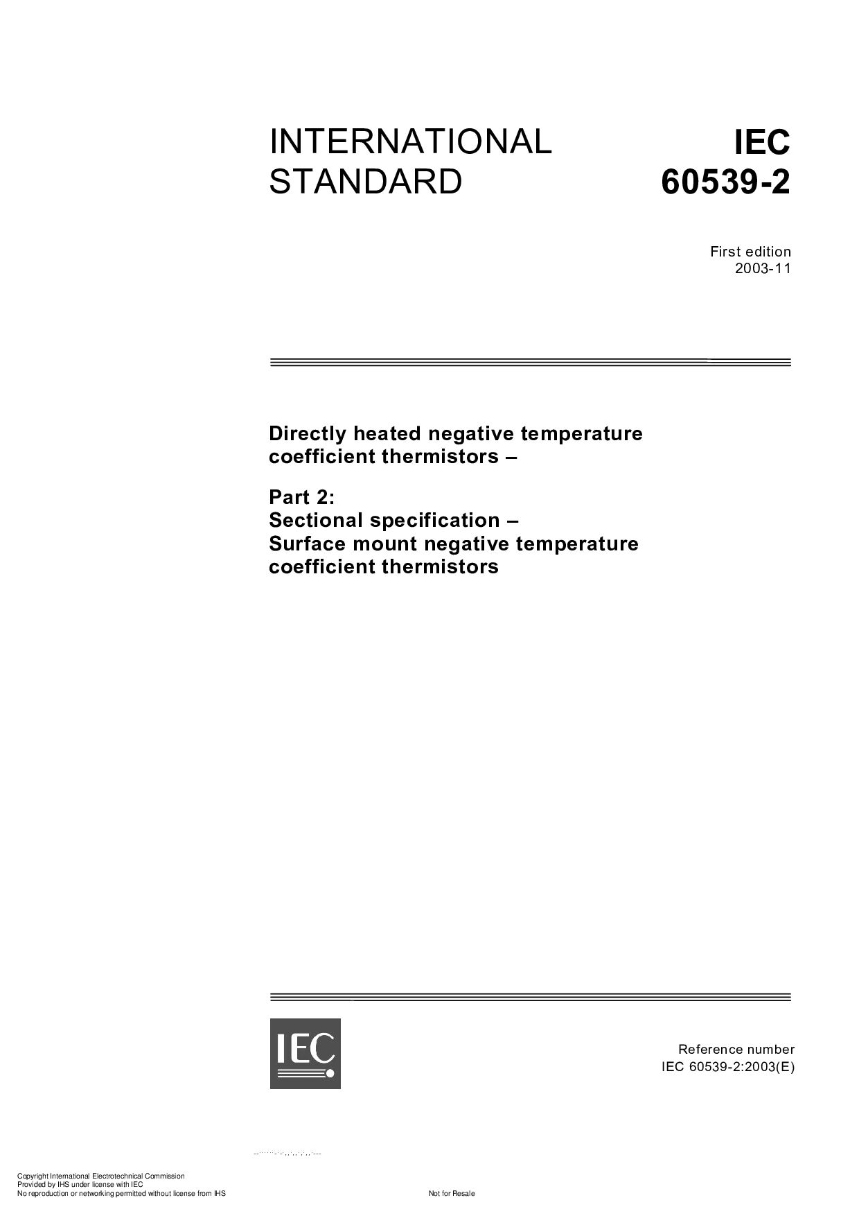 IEC 60539-2:2003封面图