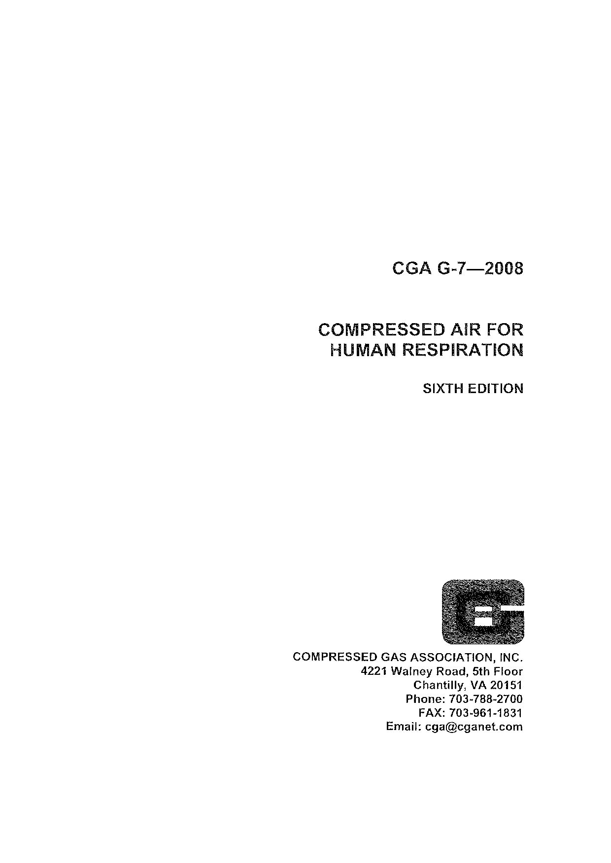 CGA G-7-2008封面图