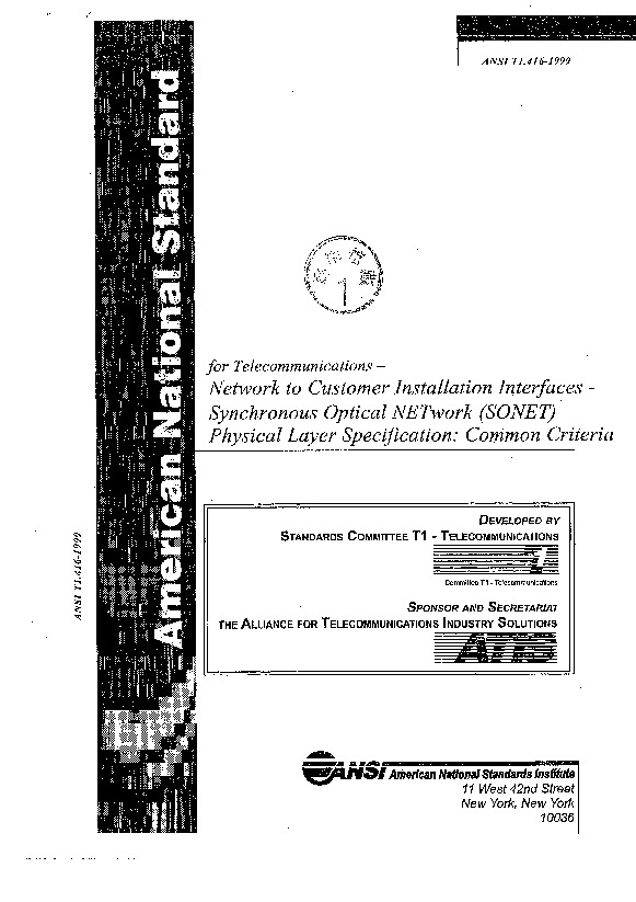 ANSI T1.416-1999封面图