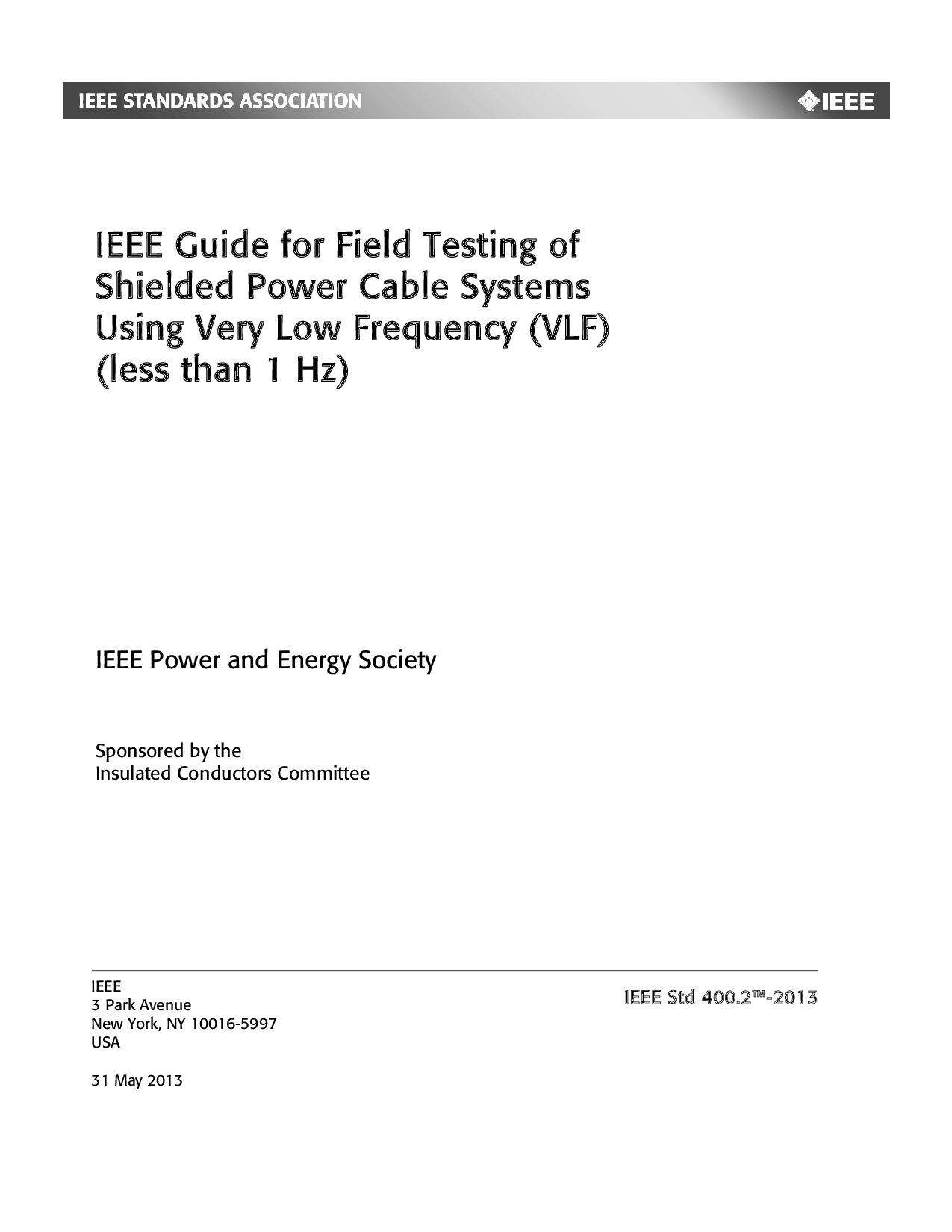 IEEE 400.2-2013封面图