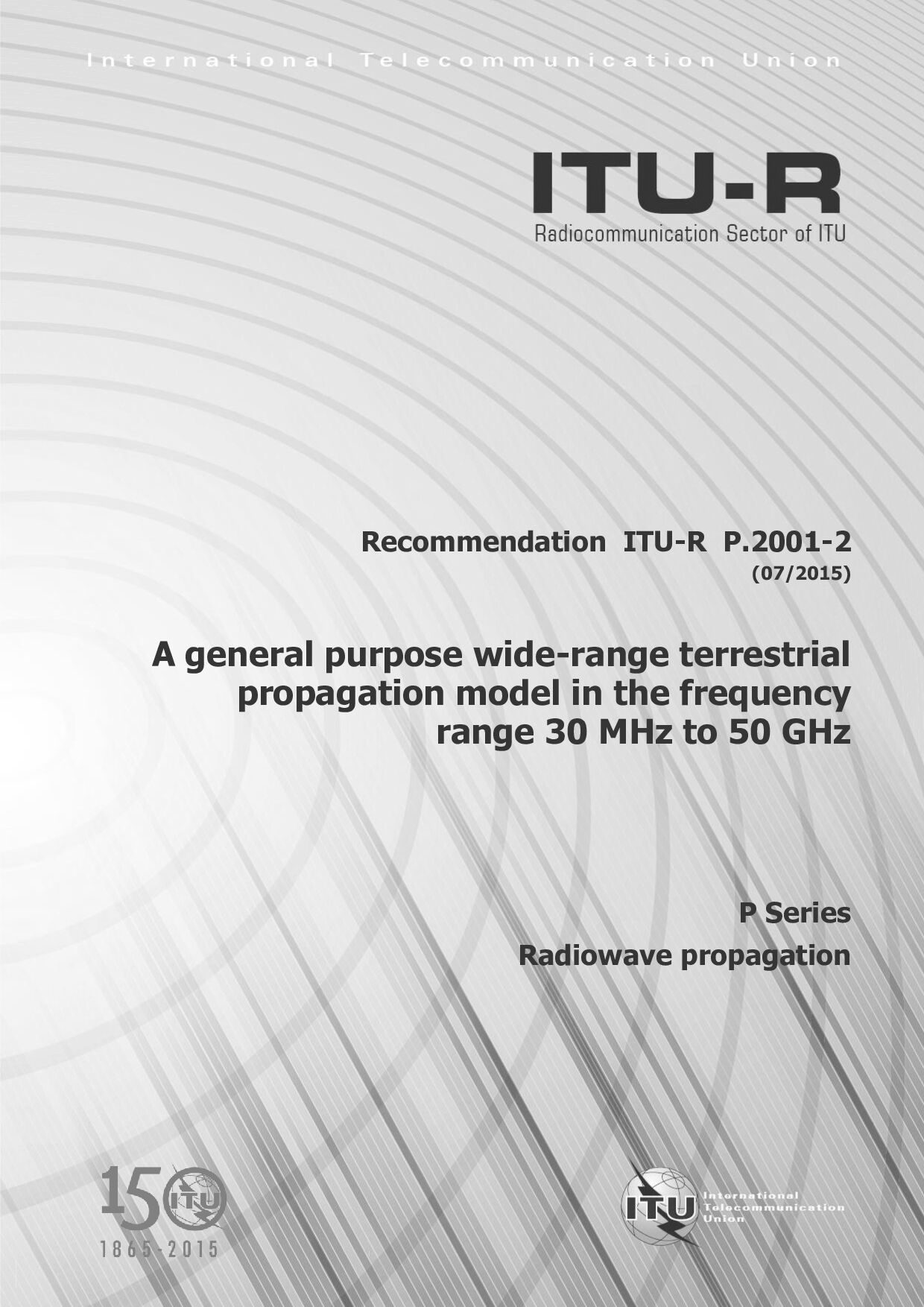 ITU-R P.2001-2-2015封面图
