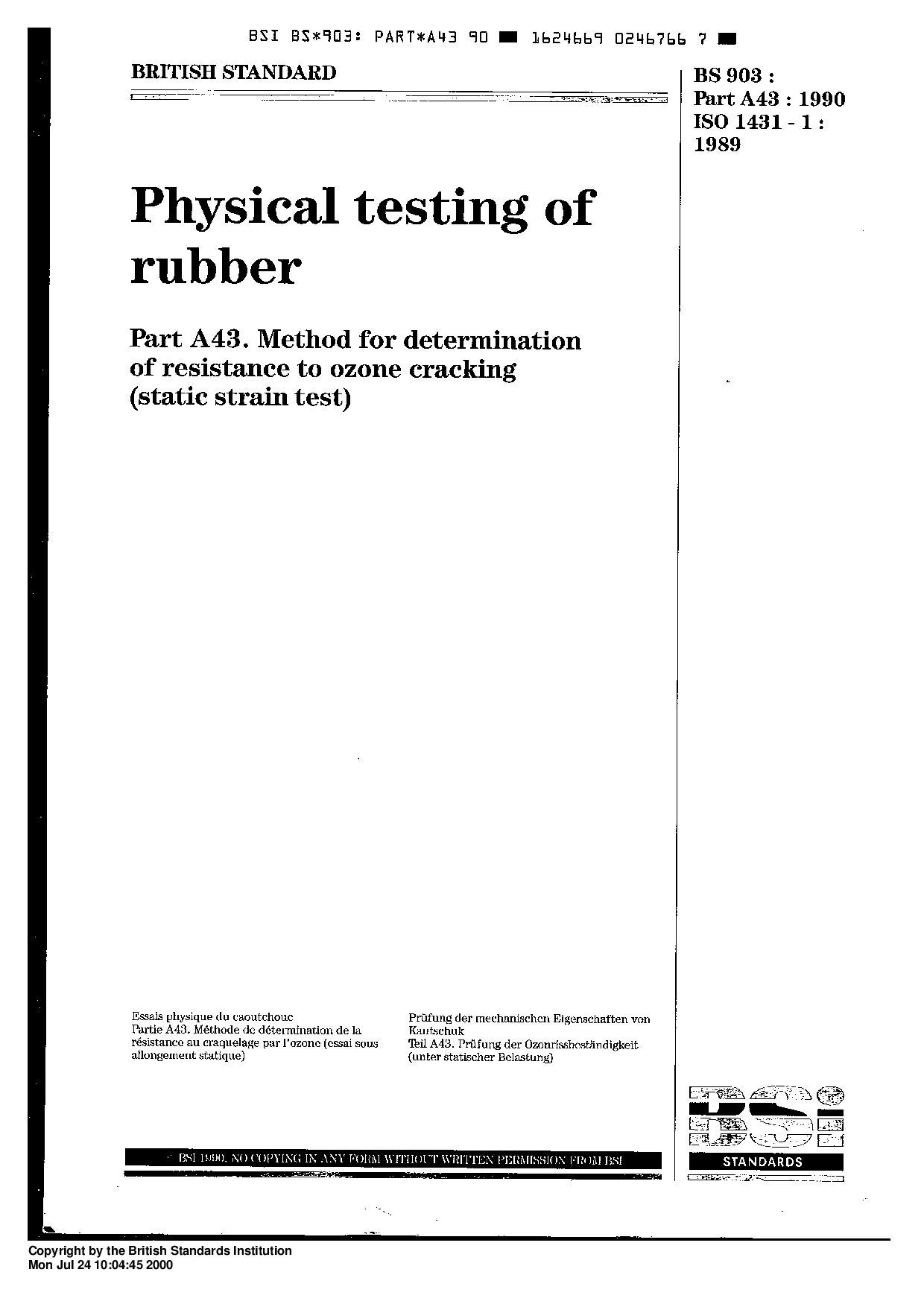 ISO 1431-1:1989封面图