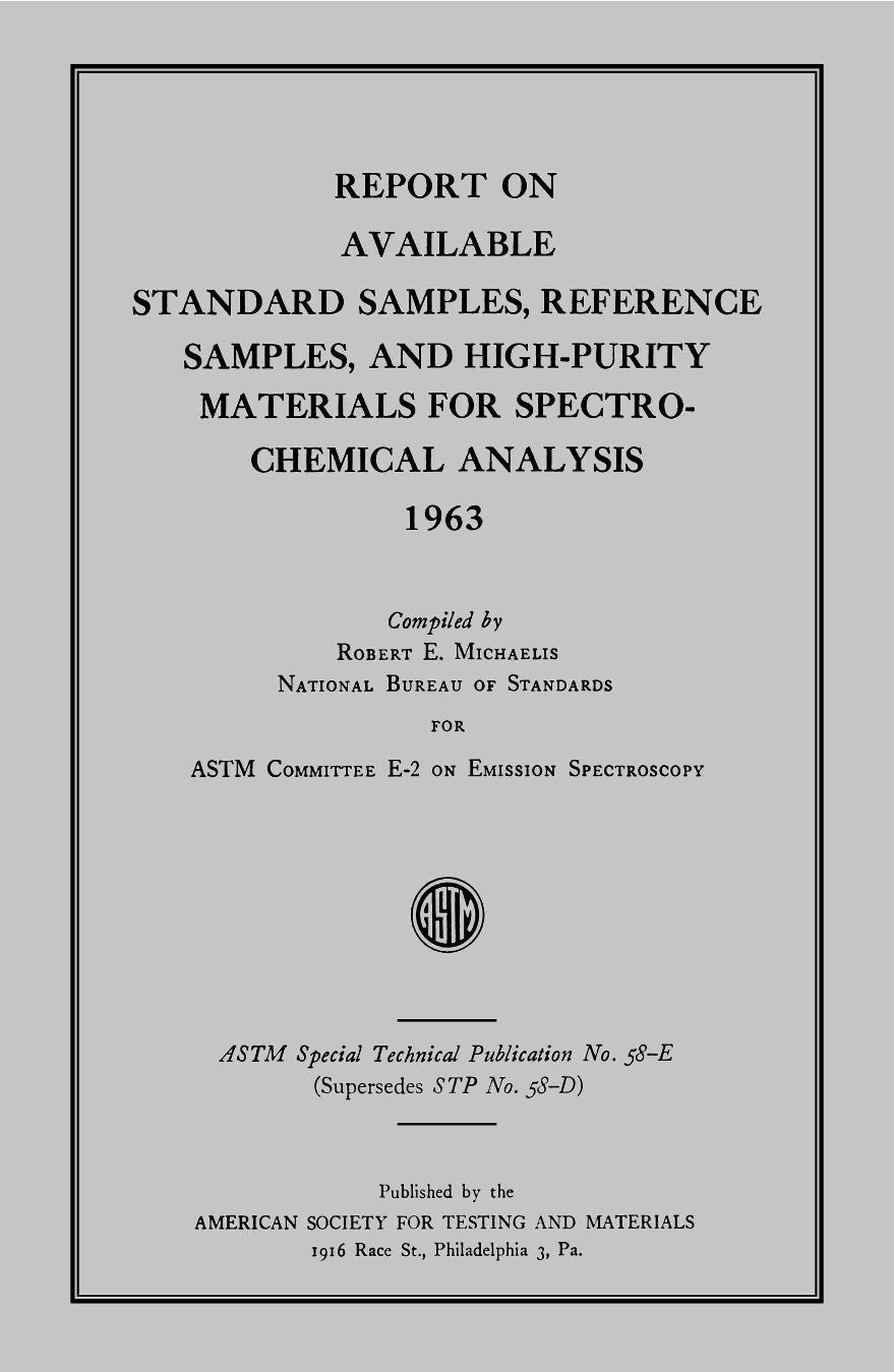 ASTM STP 58-E-1964