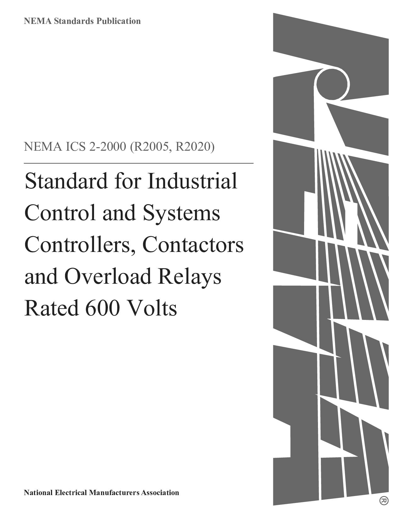 NEMA ICS 2-2000(2020)封面图