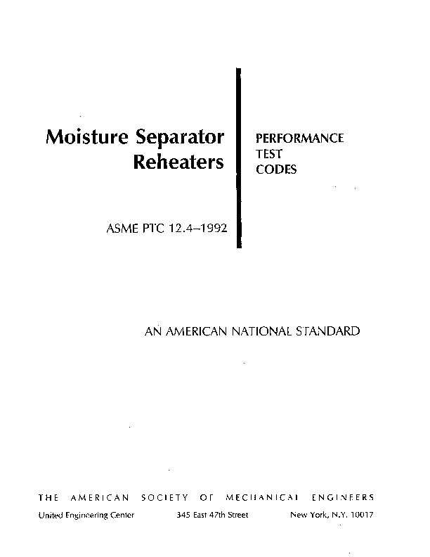 ASME PTC 12.4-1992封面图